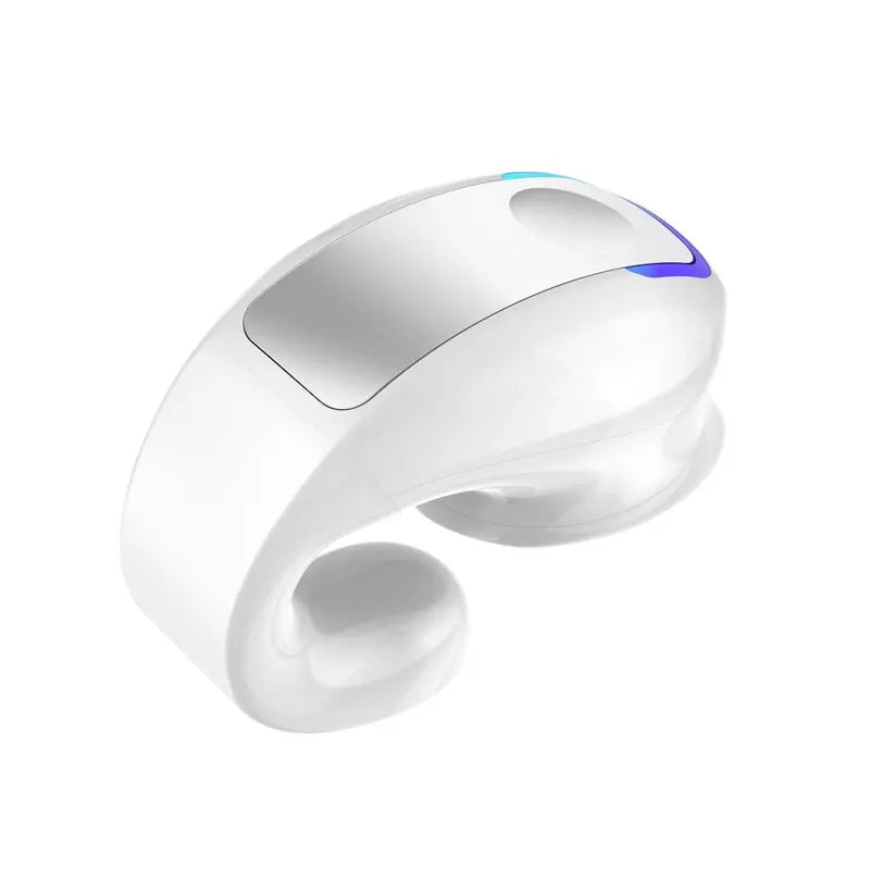 Clip-On Wireless Bluetooth Earphones - Open - Ear Sports Earbuds Bone Conduction Style TWS Headset