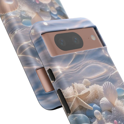 Seashell Pearl Phone Case — Pastel Beach Protective Tough Case