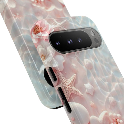 Phone Case — Pink Seashell Starfish Beach Waterproof Design