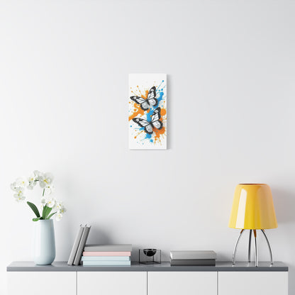 Butterfly Splash Canvas Wall Art — Matte Stretched Canvas