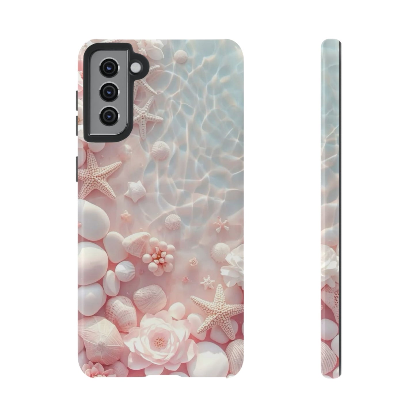 Tough Case - Pink Seashell Beach Phone Case