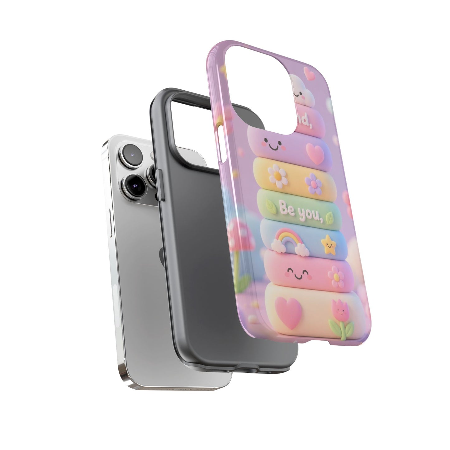 Cute Pastel Phone Case "Be Kind, Be You"