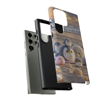 Cute Beach Penguin Phone Case "Kawaii Seaside Animal"