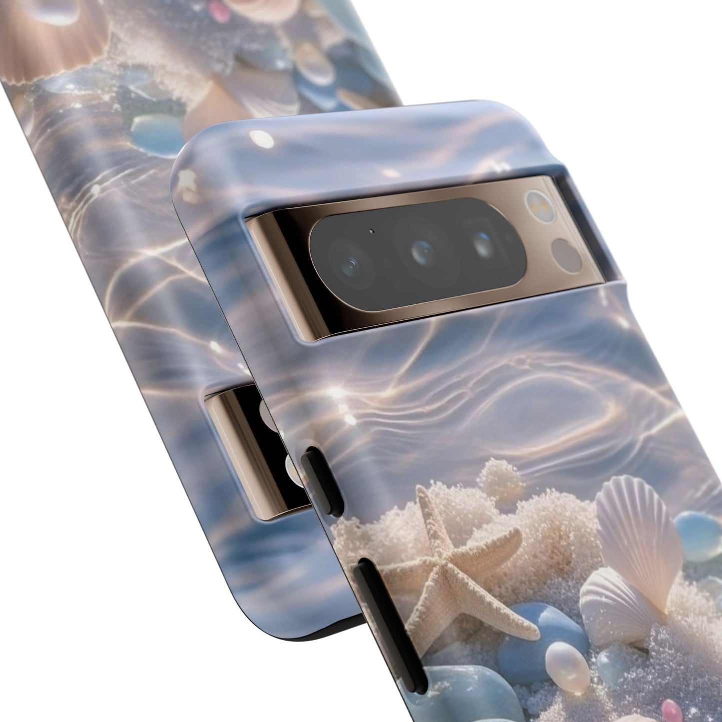 Seashell Pearl Phone Case — Pastel Beach Protective Tough Case
