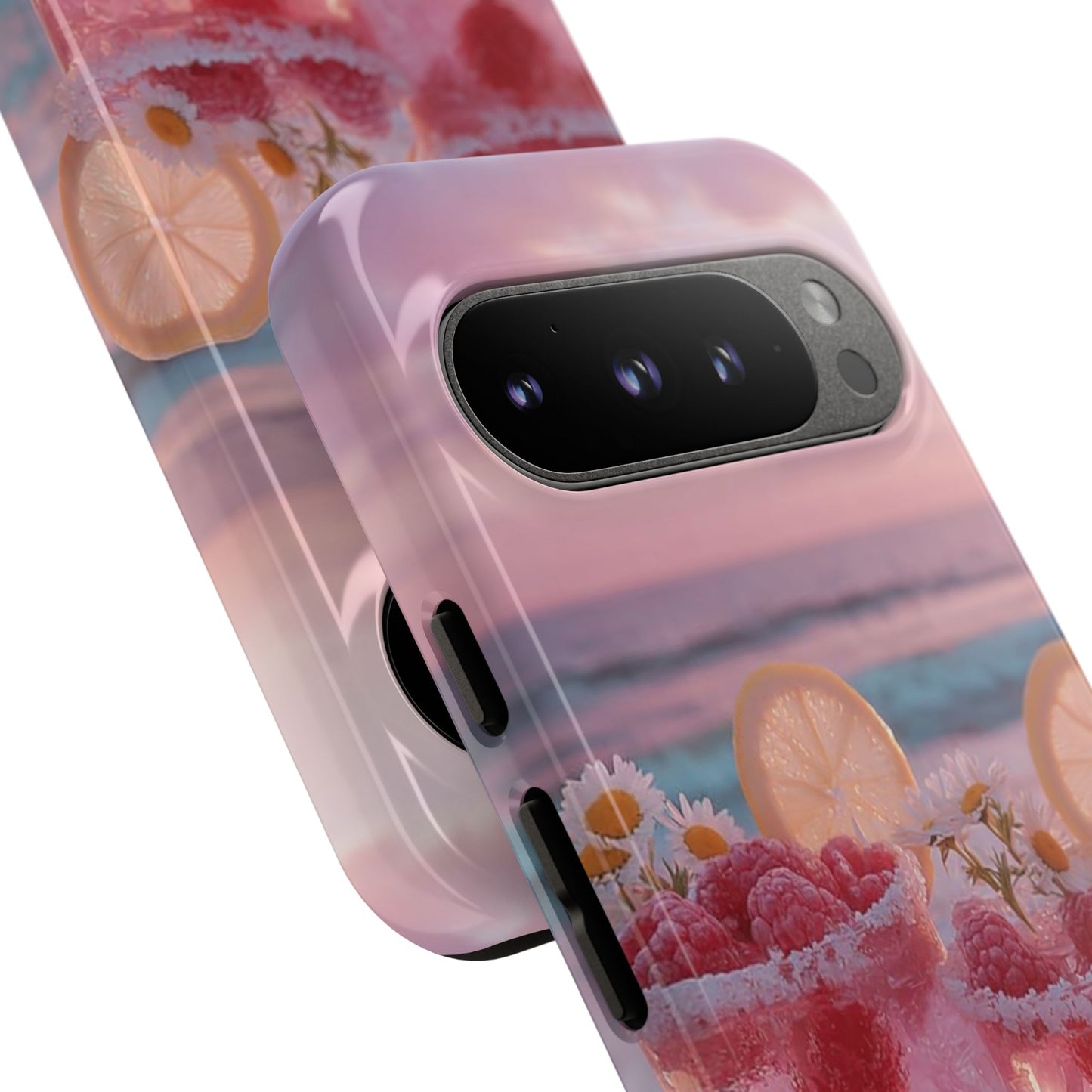 Pink Sunset Cocktail Phone Case — Beach Drink Protective Cover