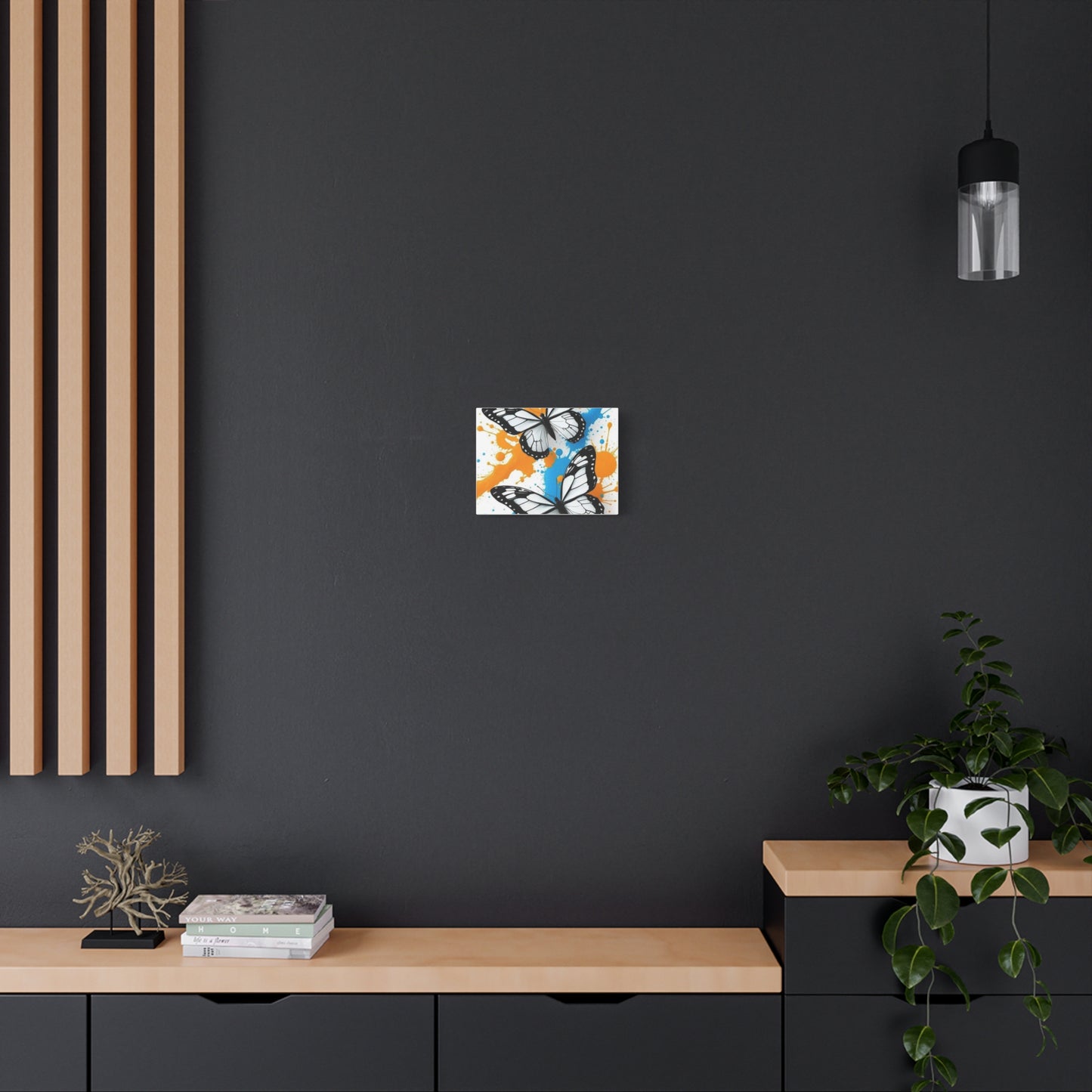 Butterfly Splash Canvas Wall Art — Matte Stretched Canvas