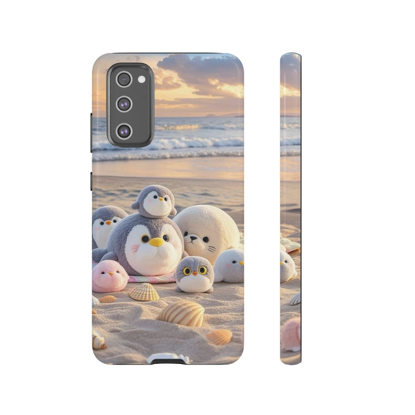 Cute Beach Penguin Phone Case "Kawaii Seaside Animal"