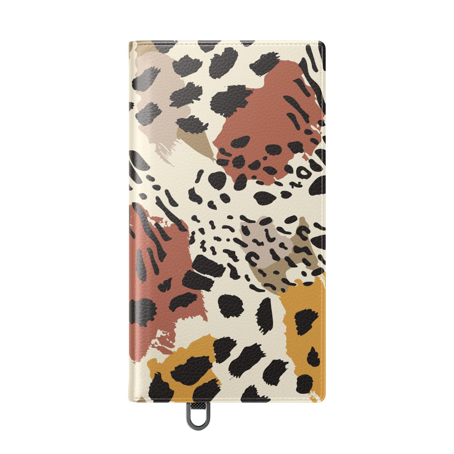 Leopard Patchwork Flip Wallet Case with Card Slots