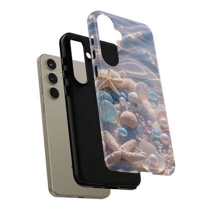 Seashell Pearl Phone Case — Pastel Beach Protective Tough Case