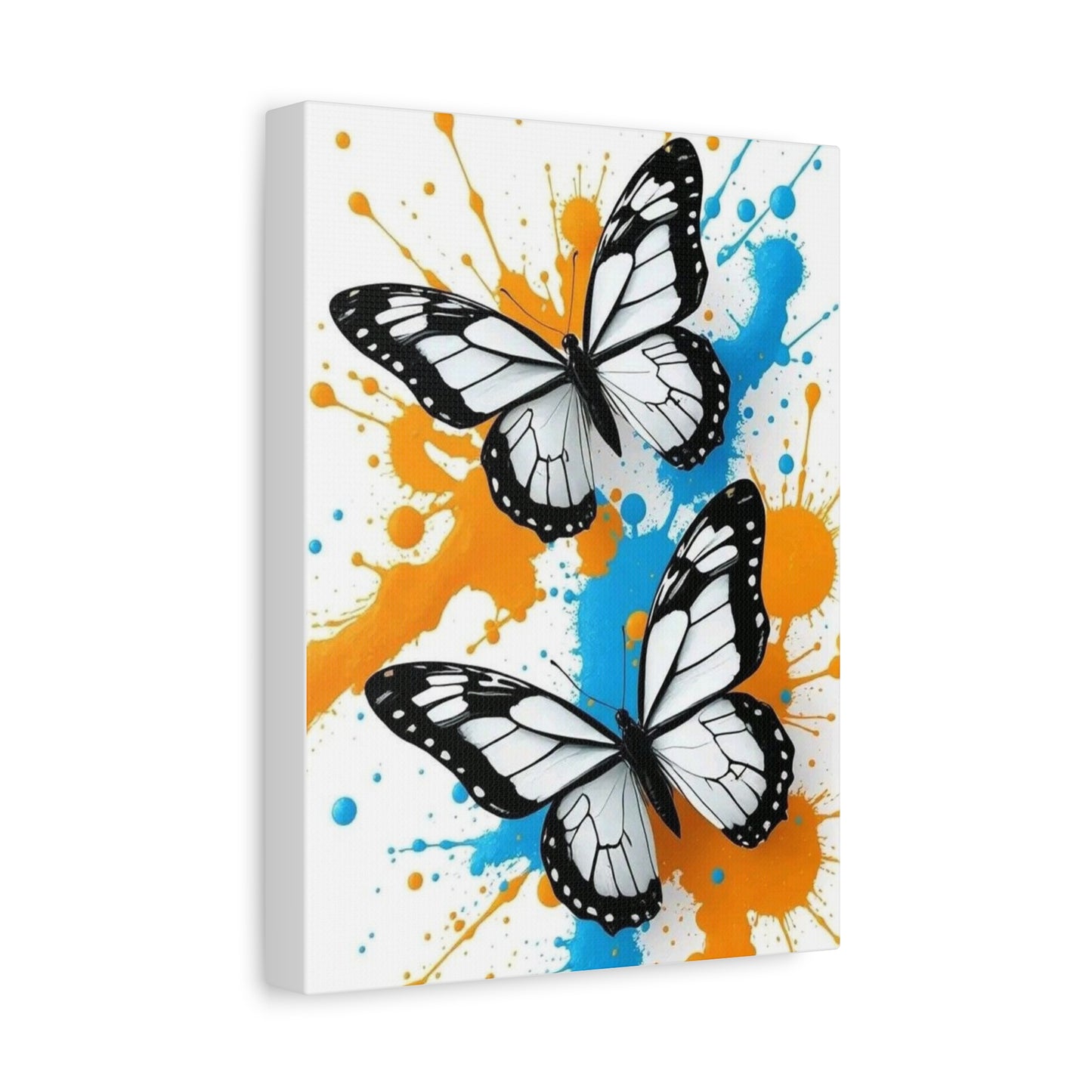 Butterfly Splash Canvas Wall Art — Matte Stretched Canvas