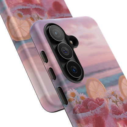 Pink Sunset Cocktail Phone Case — Beach Drink Protective Cover