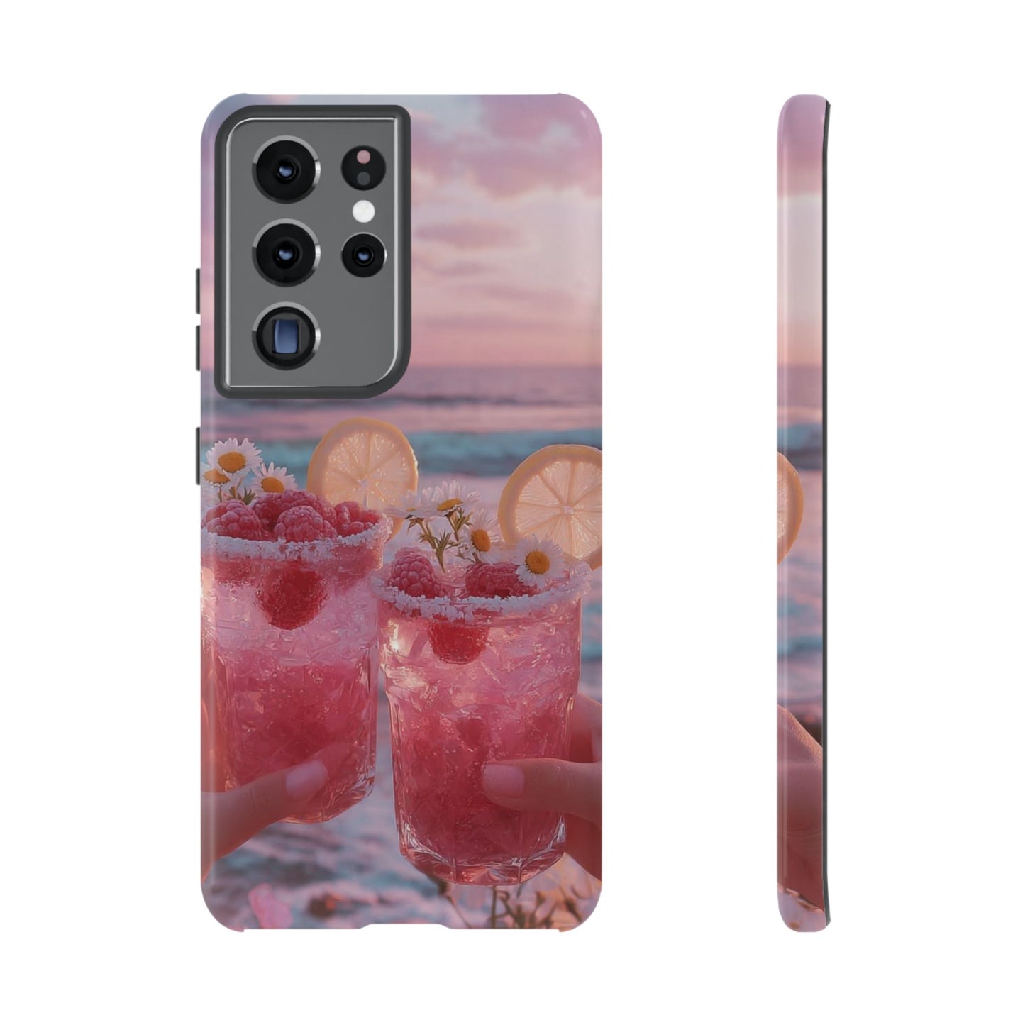 Tough Case - Pink Beach Cocktail Phone Case