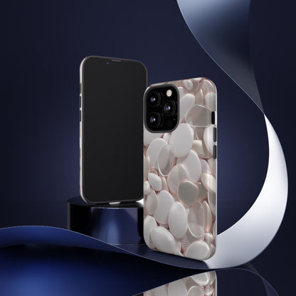 Phone Case – Soft Pink Pebble Pattern Protective Tough Case