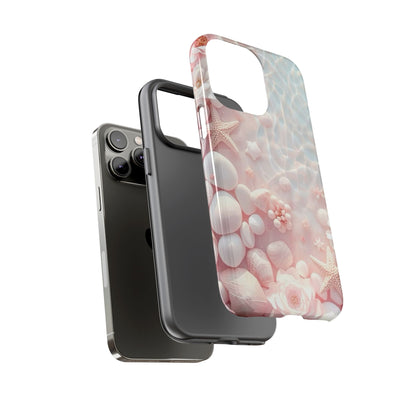 Phone Case — Pink Seashell Starfish Beach Waterproof Design