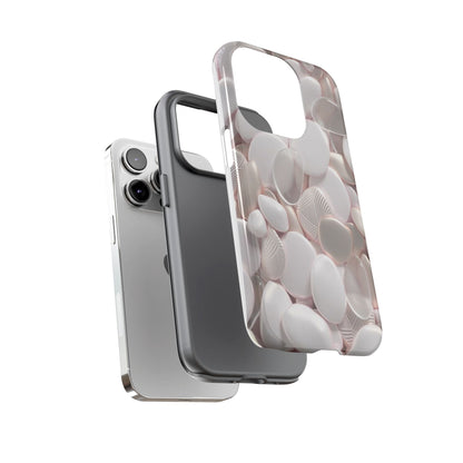 Phone Case – Soft Pink Pebble Pattern Protective Tough Case