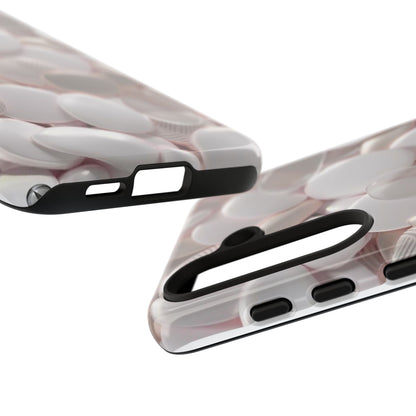 Phone Case – Soft Pink Pebble Pattern Protective Tough Case