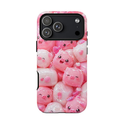 Cute Kawaii Pink Marshmallow Phone Case