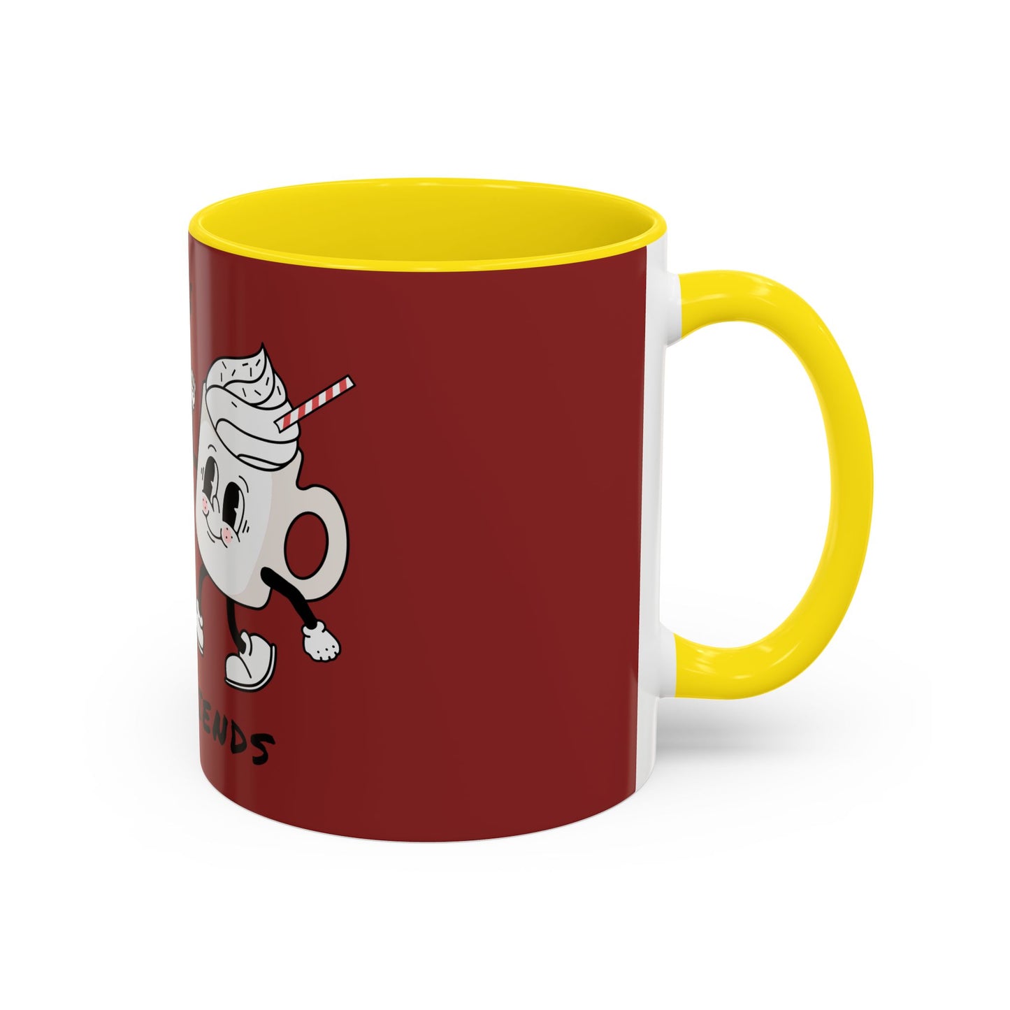 Best Friends Coffee Mug — Cute Cookie & Hot Cocoa Accent Mug (11/15oz)