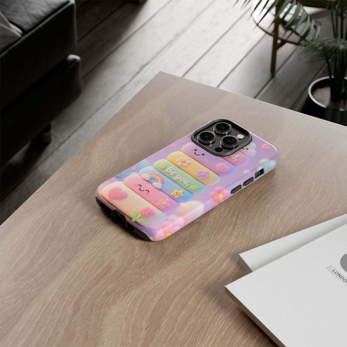 Cute Pastel Phone Case "Be Kind, Be You"