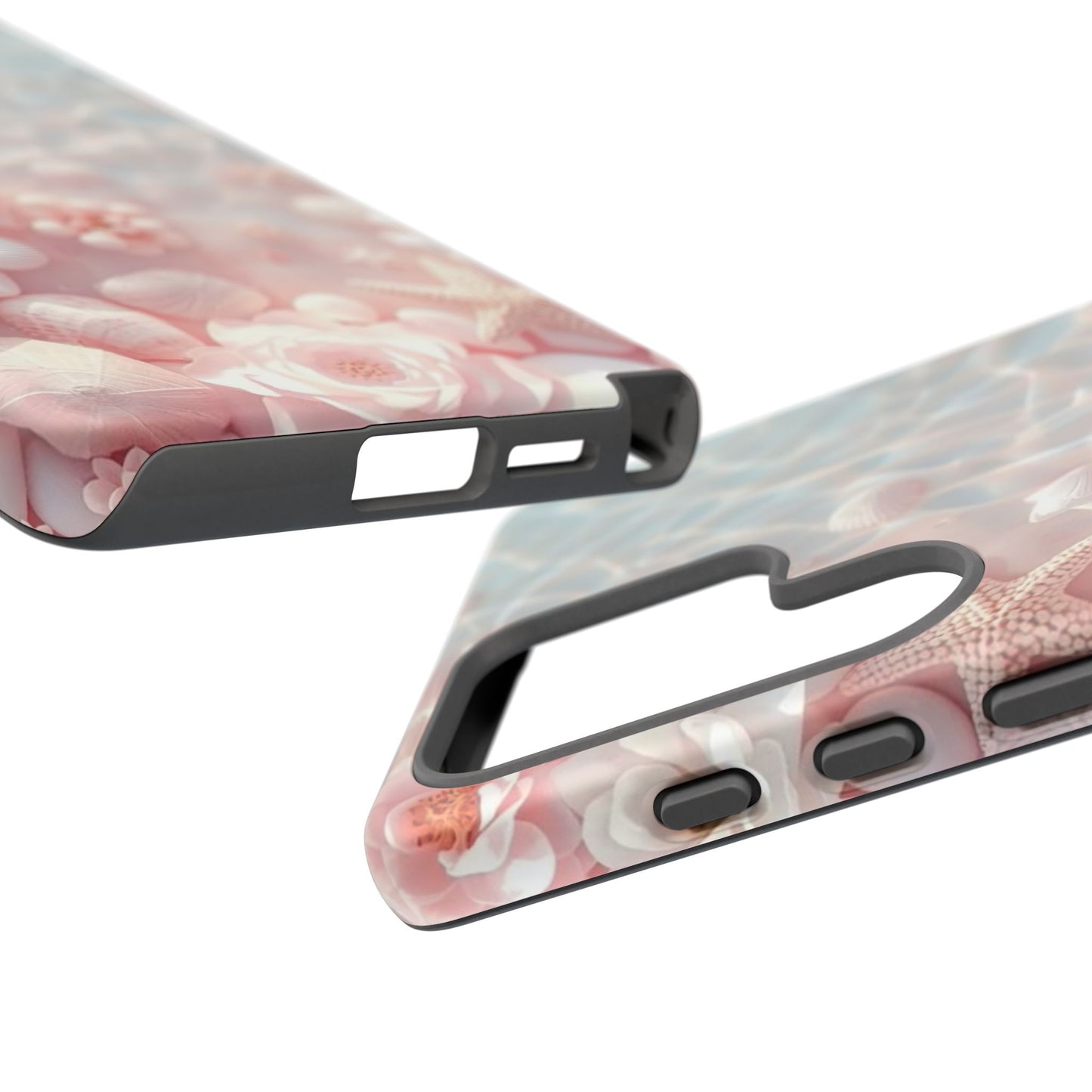 Phone Case — Pink Seashell Starfish Beach Waterproof Design