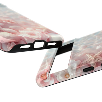 Phone Case — Pink Seashell Starfish Beach Waterproof Design