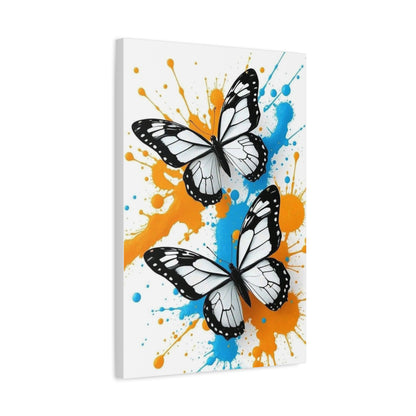 Butterfly Splash Canvas Wall Art — Matte Stretched Canvas