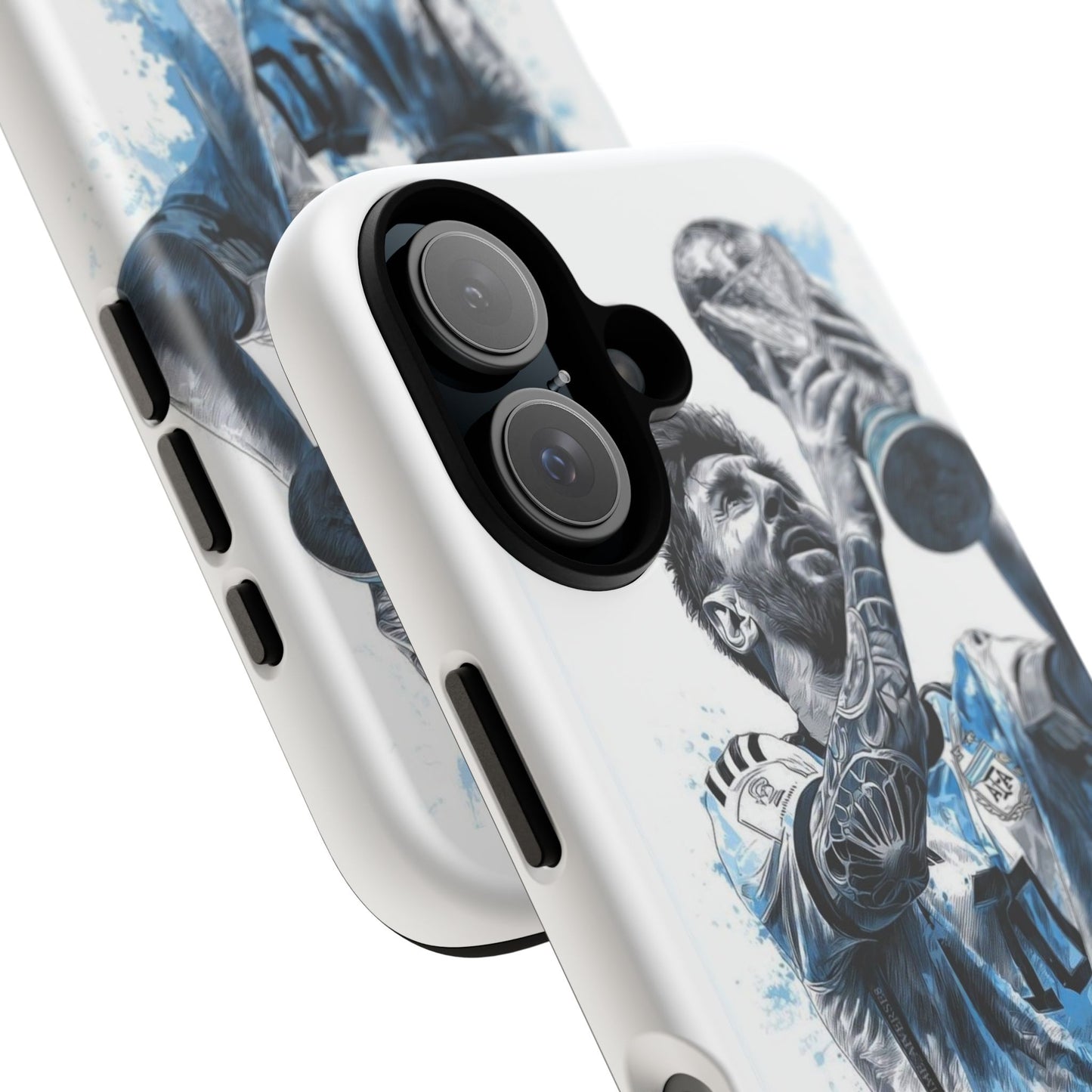 Soccer Champion Phone Case - Watercolor Trophy Player Design