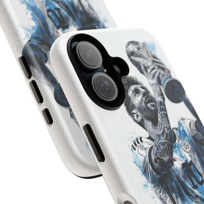 Soccer Champion Phone Case - Watercolor Trophy Player Design