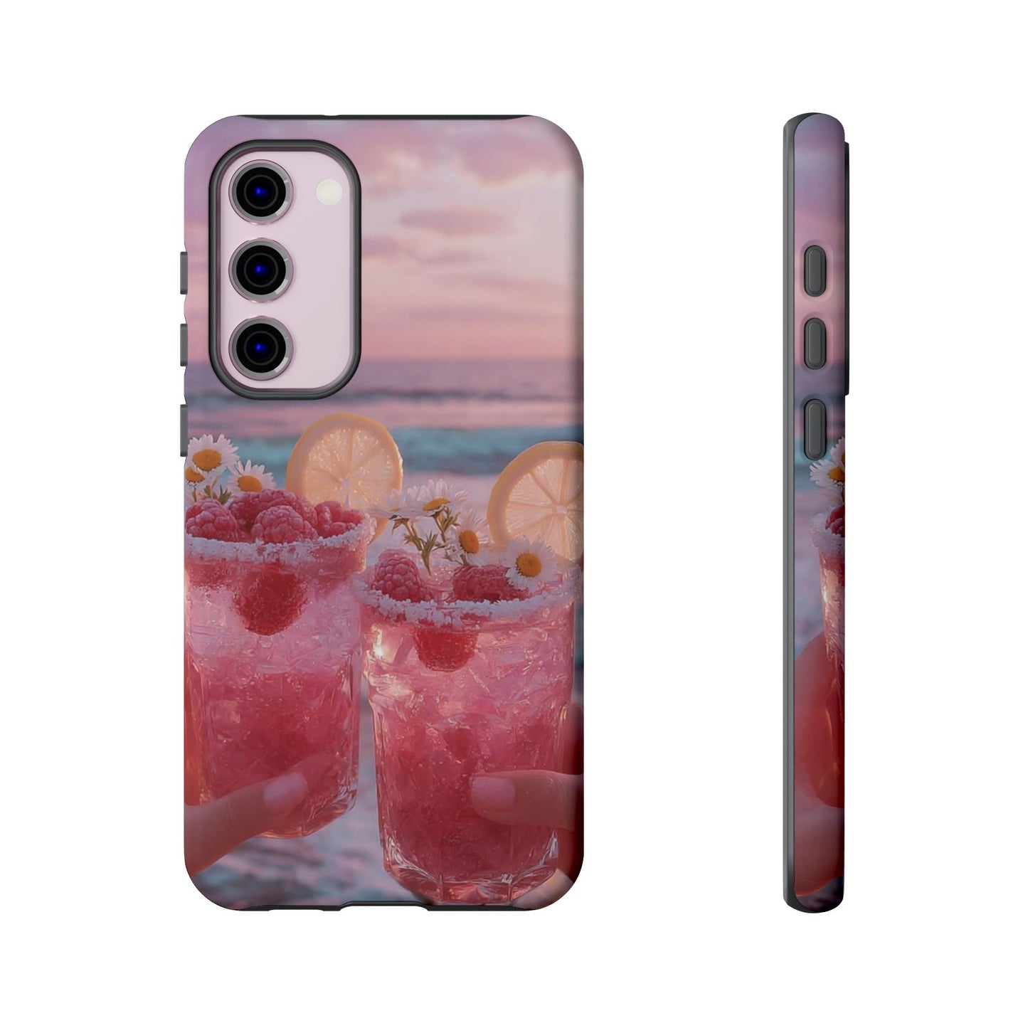Tough Case - Pink Beach Cocktail Phone Case
