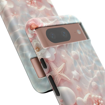Phone Case — Pink Seashell Starfish Beach Waterproof Design