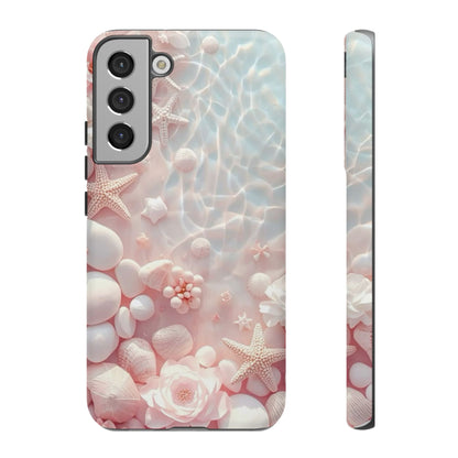 Tough Case - Pink Seashell Beach Phone Case