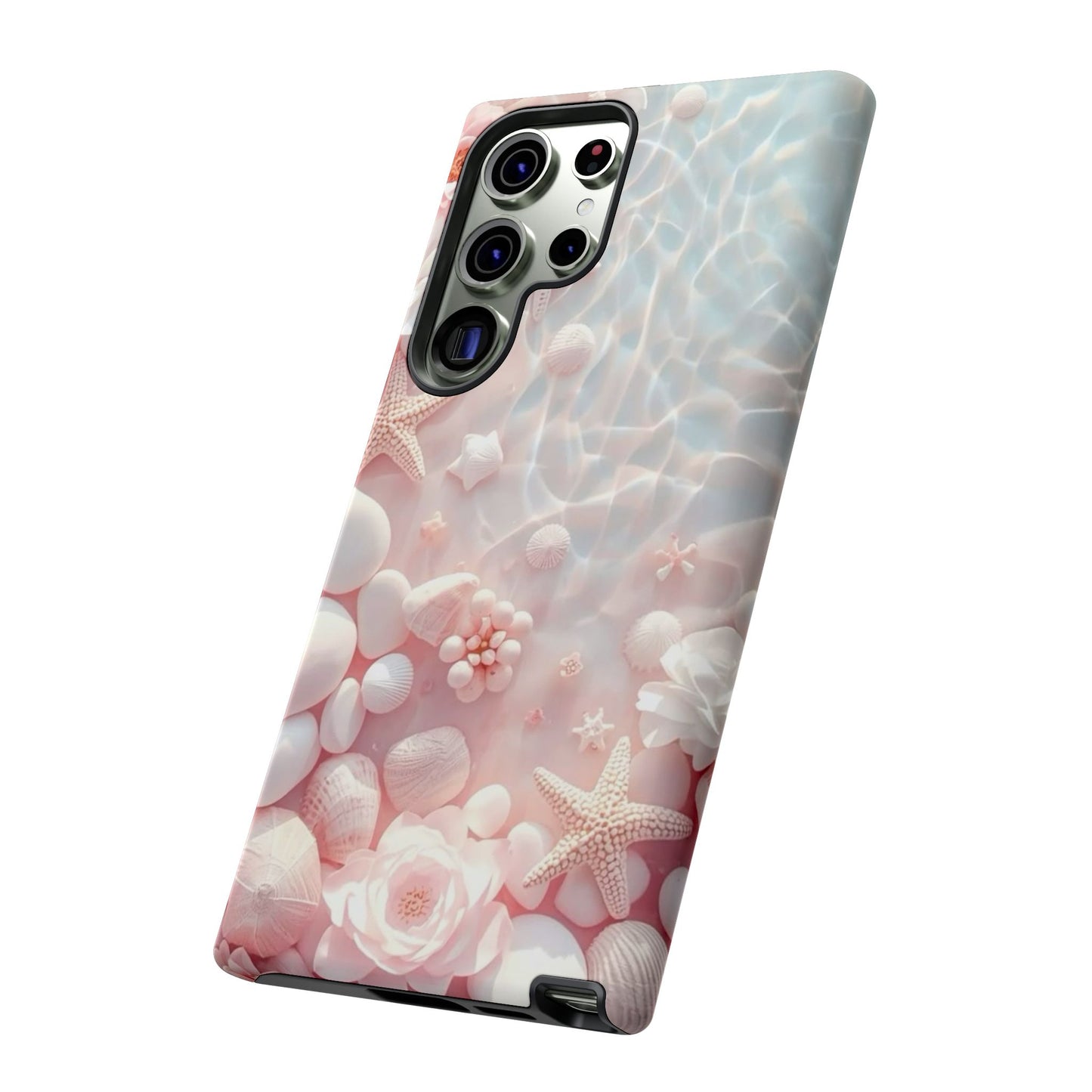 Tough Case - Pink Seashell Beach Phone Case