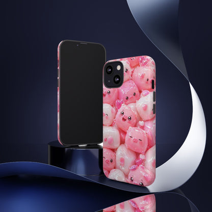 Cute Kawaii Pink Marshmallow Phone Case