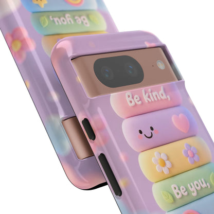 Cute Pastel Phone Case "Be Kind, Be You"