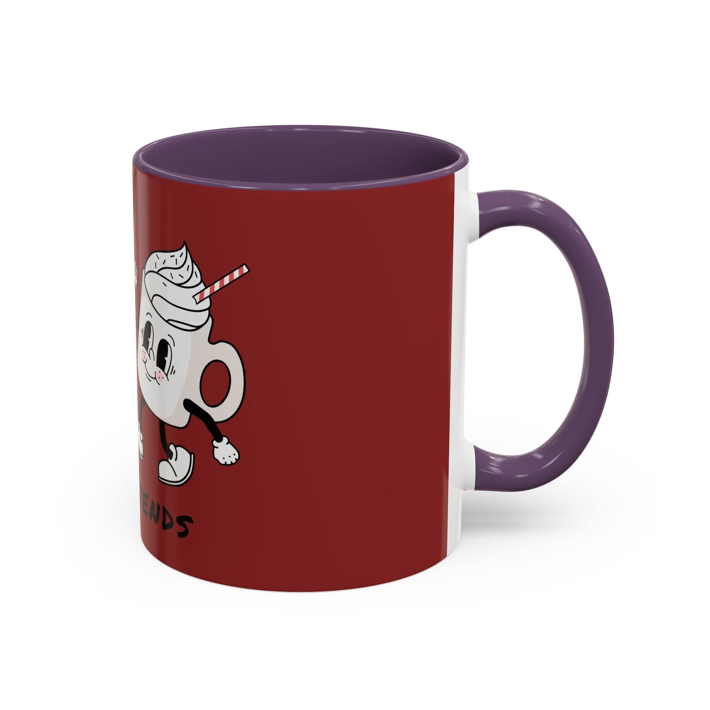 Best Friends Coffee Mug — Cute Cookie & Hot Cocoa Accent Mug (11/15oz)