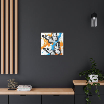 Butterfly Splash Canvas Wall Art — Matte Stretched Canvas