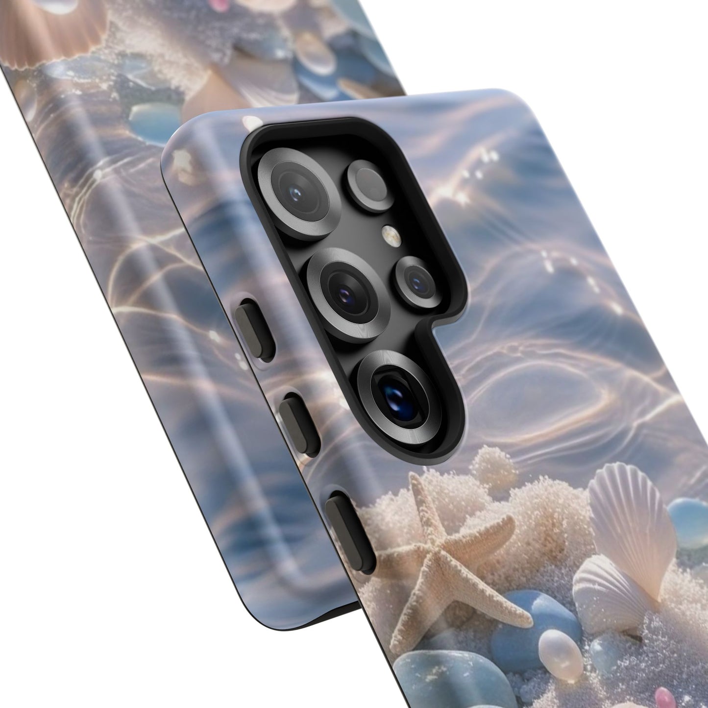 Seashell Pearl Phone Case — Pastel Beach Protective Tough Case