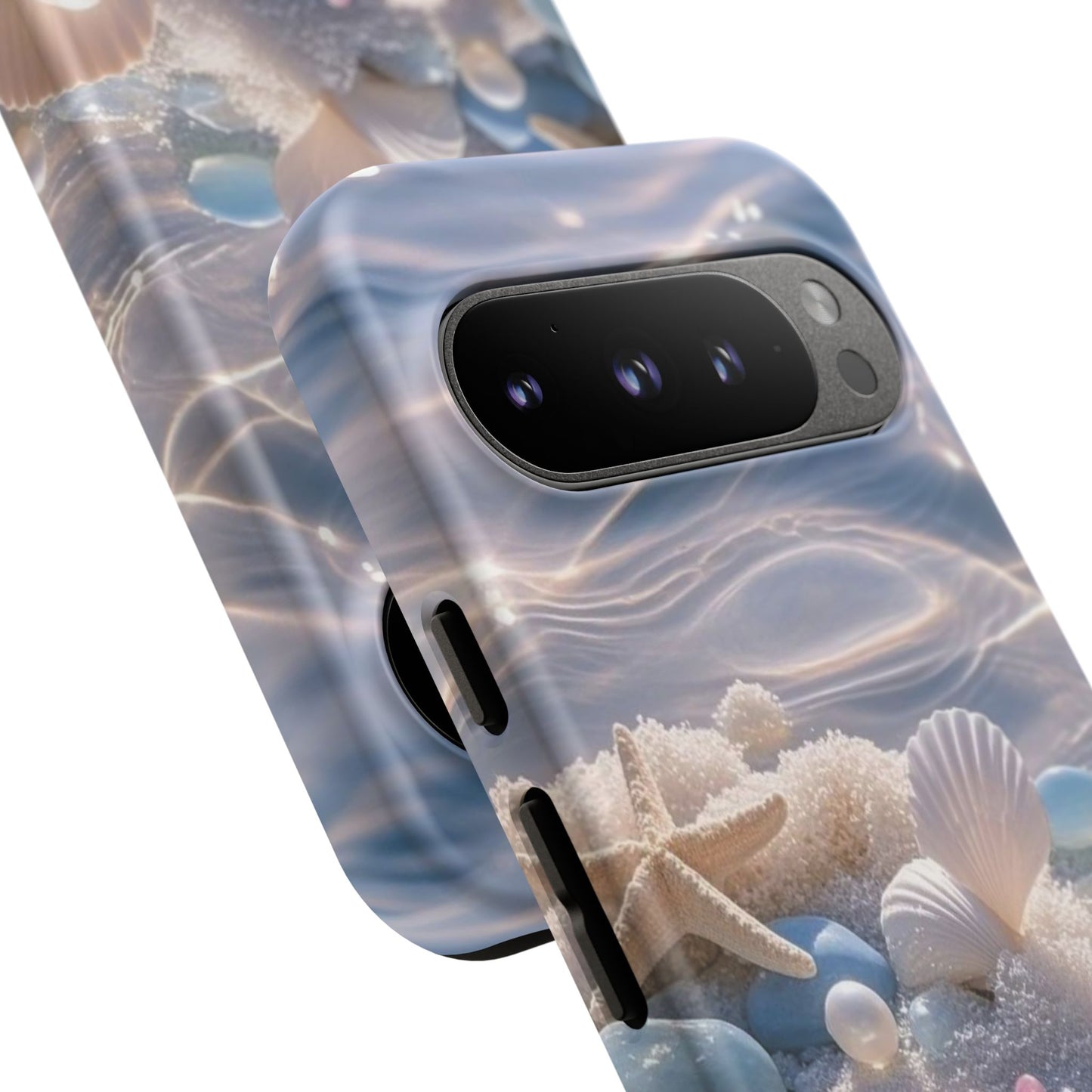 Seashell Pearl Phone Case — Pastel Beach Protective Tough Case