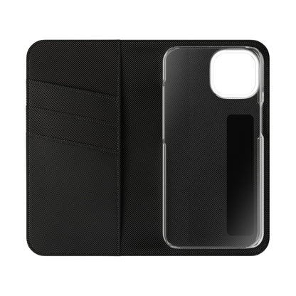 Leopard Patchwork Flip Wallet Case with Card Slots