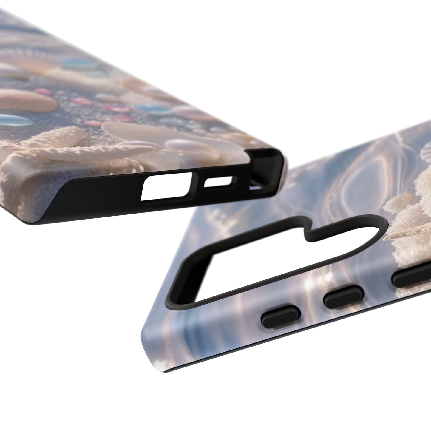 Tough Cases — Pastel Seashell Phone Case (Beach Shells, Pearls & Starfish)