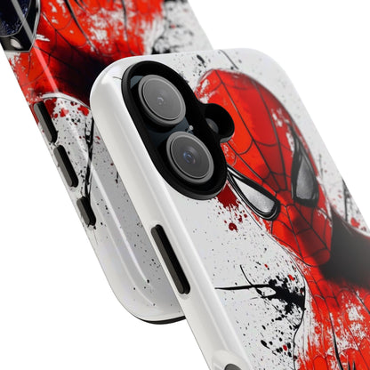 Spider Hero Phone Case — Red Splatter Superhero iPhone Cover