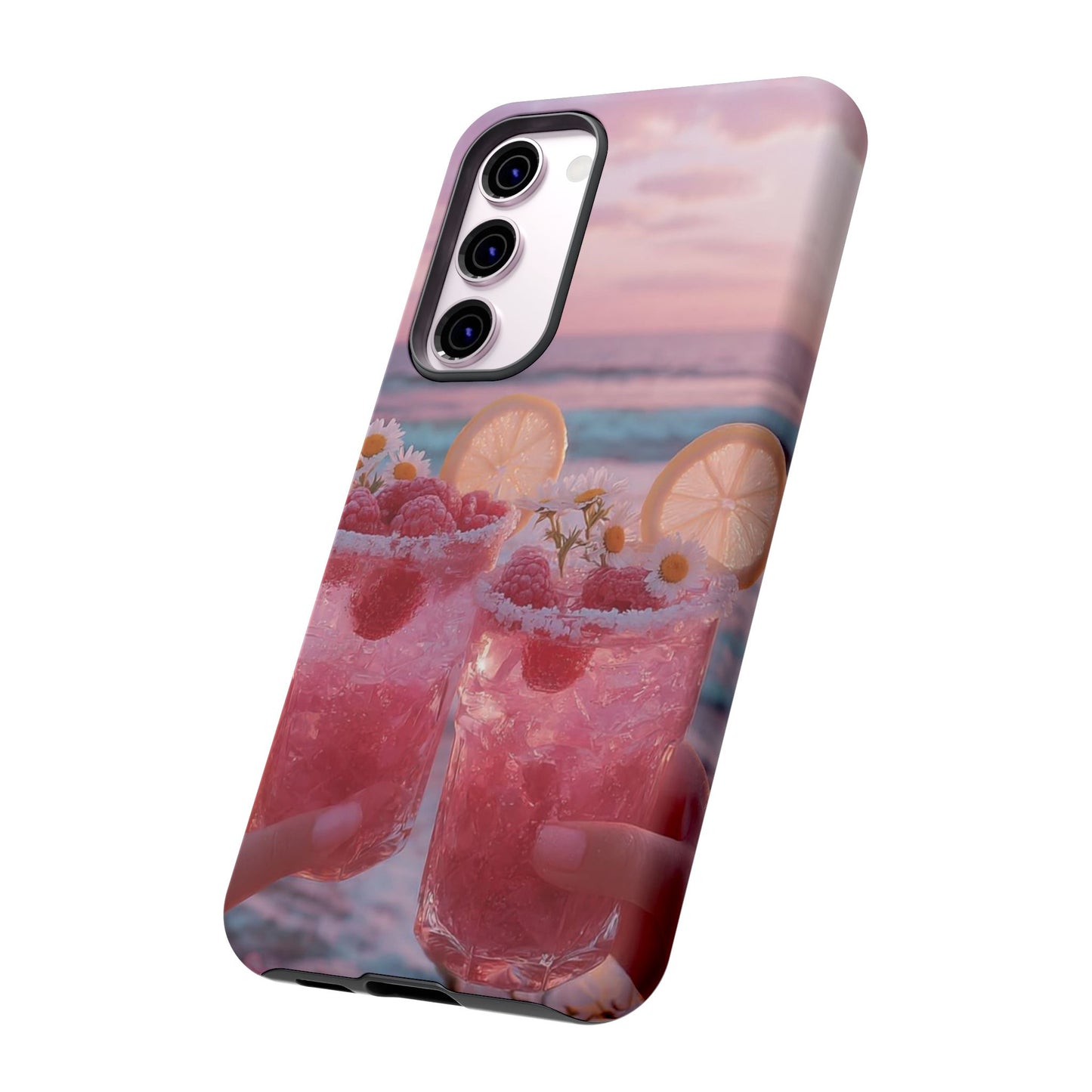 Tough Case - Pink Beach Cocktail Phone Case