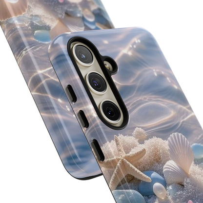 Tough Cases — Pastel Seashell Phone Case (Beach Shells, Pearls & Starfish)