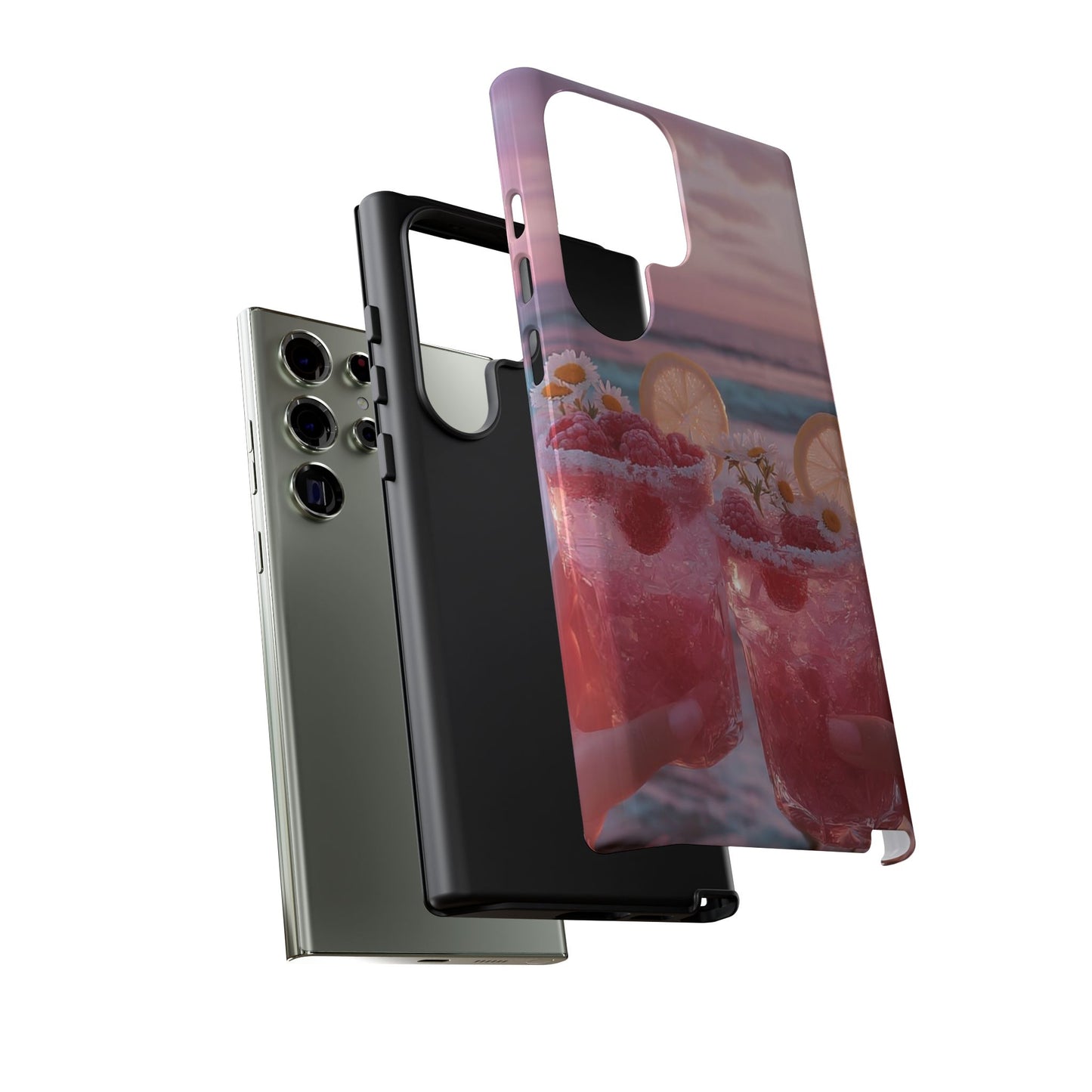 Tough Case - Pink Beach Cocktail Phone Case