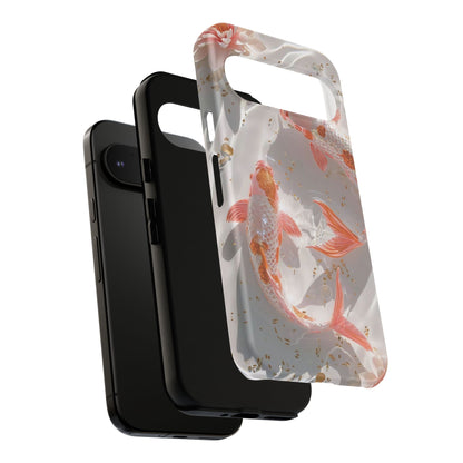 Koi Fish Phone Case "Serene Gold Fleck Watercolor"