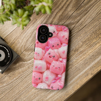 Cute Kawaii Pink Marshmallow Phone Case
