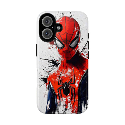 Spider Hero Phone Case — Red Splatter Superhero iPhone Cover