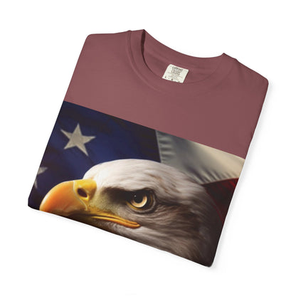 American Eagle Flag T-Shirt — Patriotic Bald Eagle Graphic Tee
