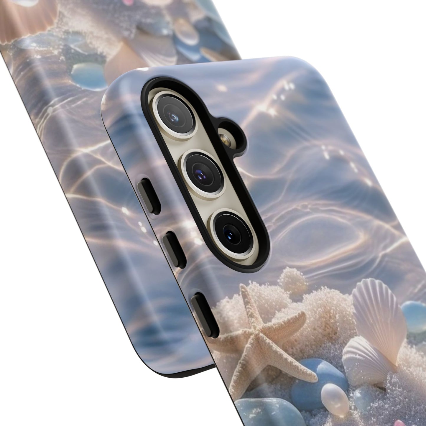 Tough Cases — Pastel Seashell Phone Case (Beach Shells, Pearls & Starfish)