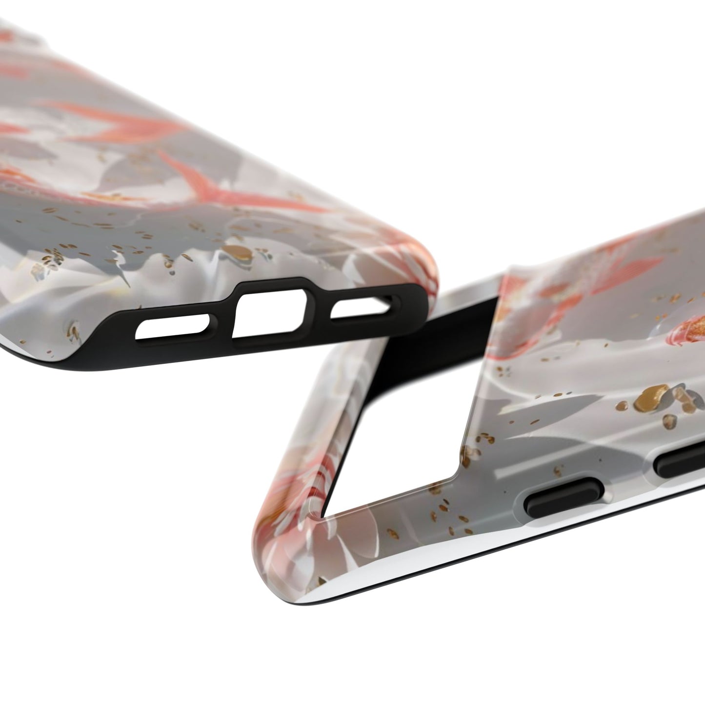 Koi Fish Phone Case "Serene Gold Fleck Watercolor"